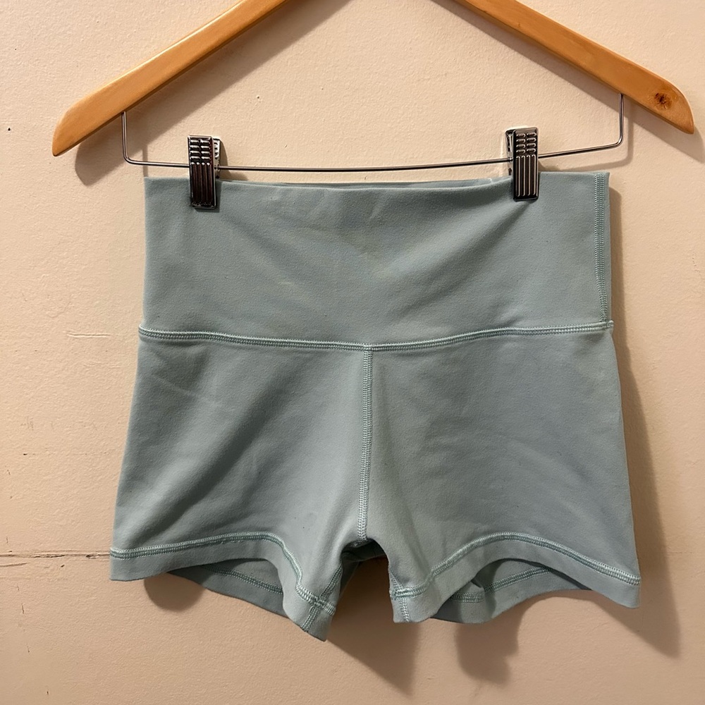 TNA High-Waisted Blue Shorts
